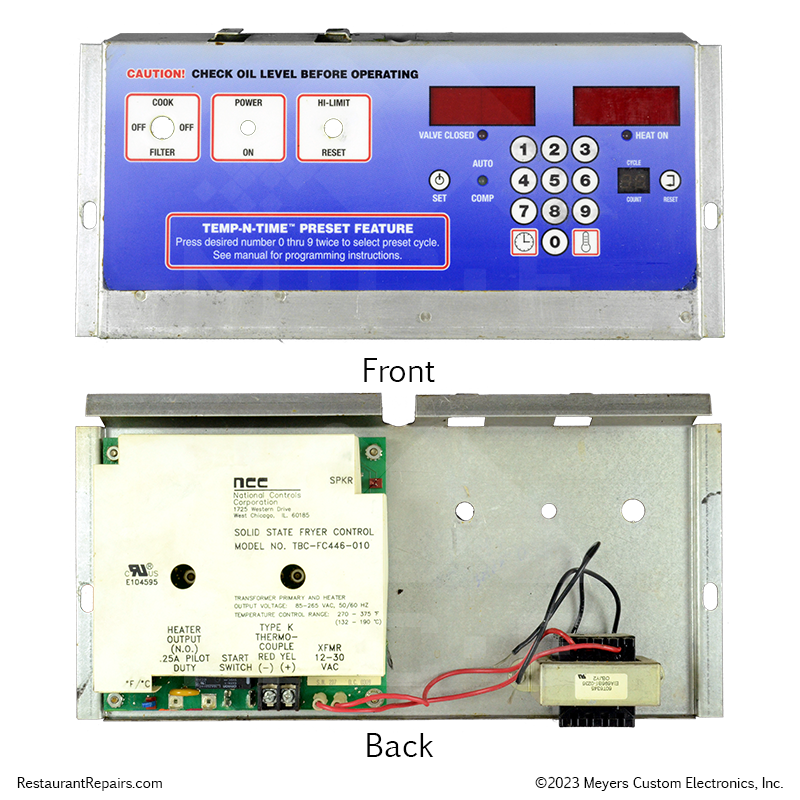 Repair - Broaster Solid State Fryer Controller