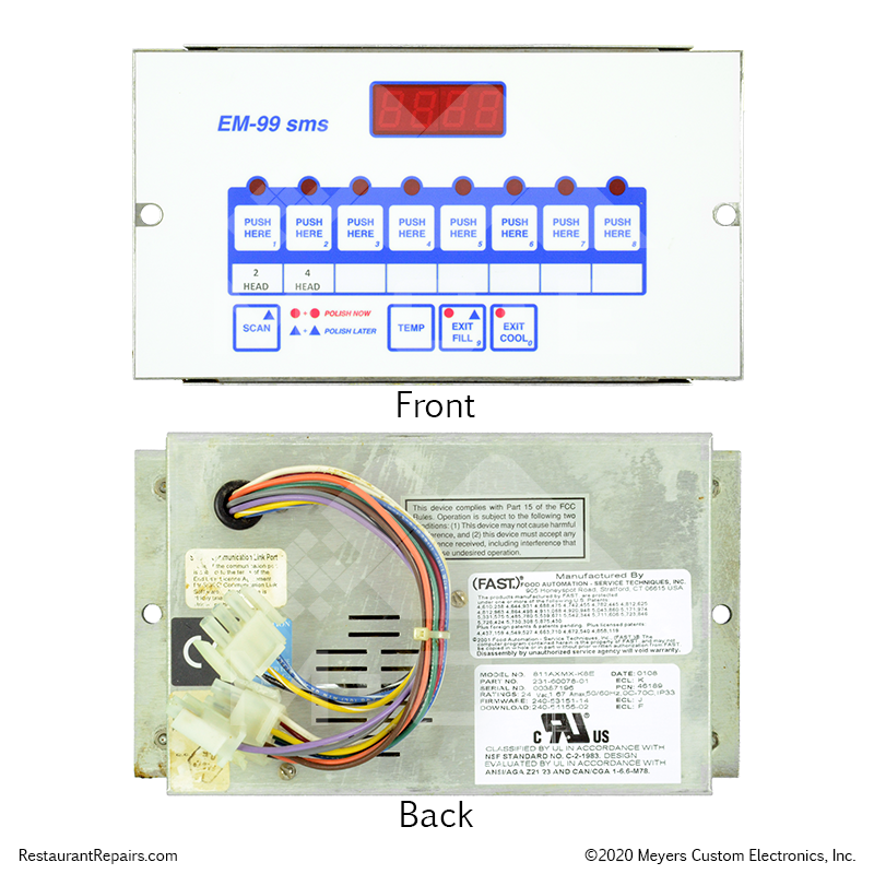 Repair - FASTRON EM-99 Fryer Controller / Computer