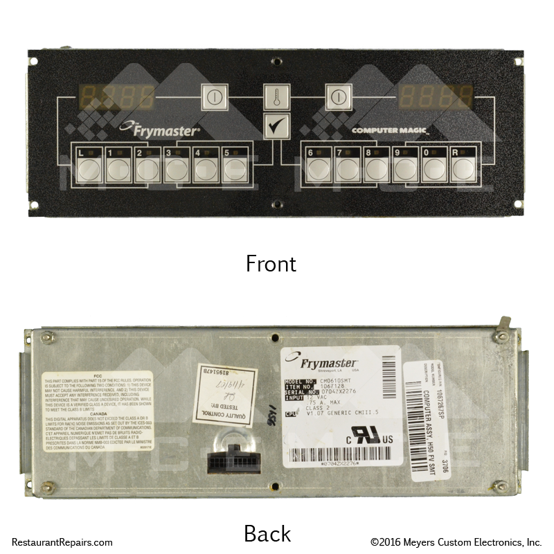 Repair - Frymaster Computer Magic Fryer Computer