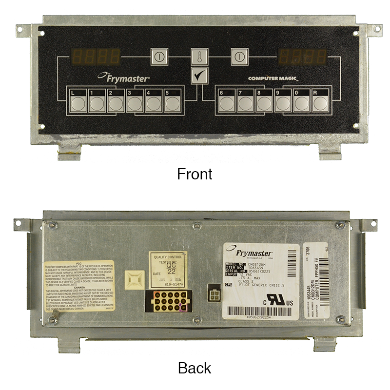 Repair - Frymaster Computer Magic Fryer Computer