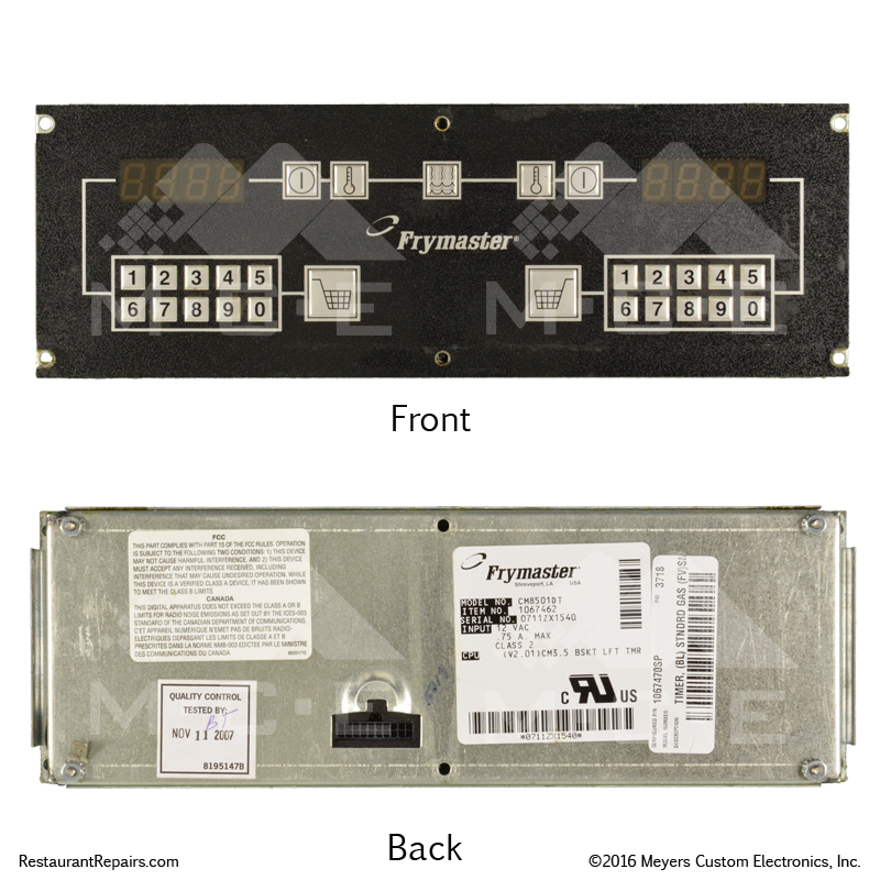 Repair - Frymaster Basket Lift Timer