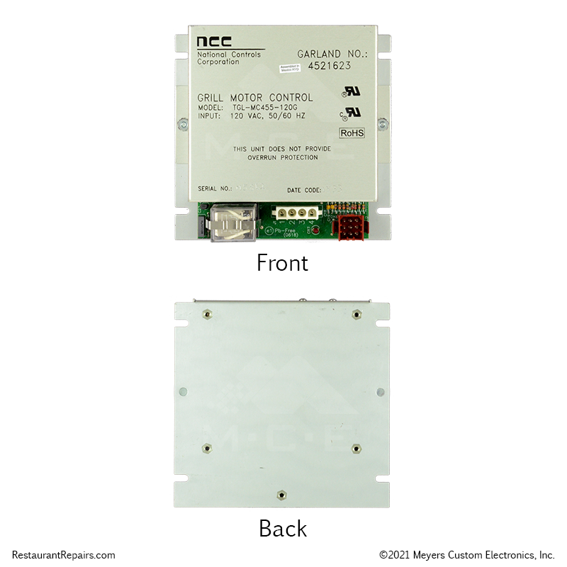 Repair - Garland Clam Shell Grill Motor Speed Controller