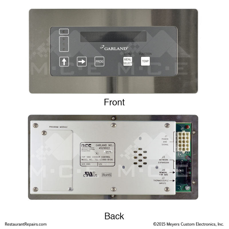 Repair - Garland Clam Shell Grill Controller