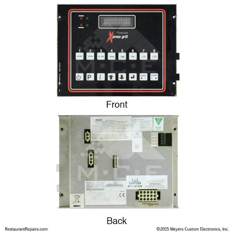 Repair - Garland XPress Grill Controller