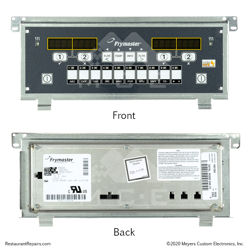 Repair - Frymaster M3000 Fryer Computer