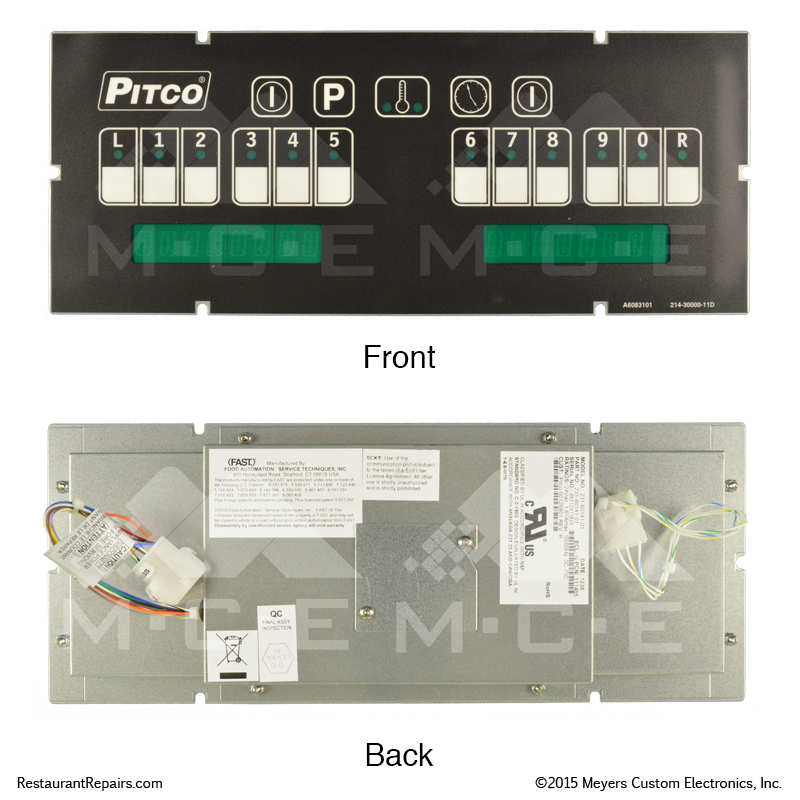 Repair Pitco MultiProduct Fryer Computer MCE Restaurant