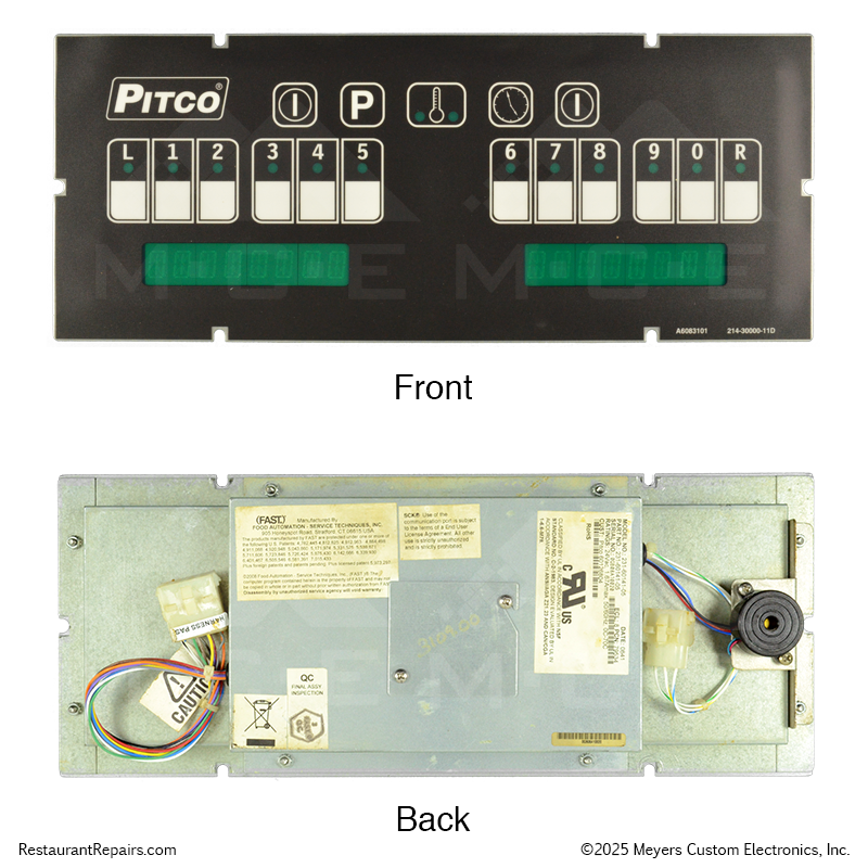 Repair - Pitco Multi-Product Fryer Computer