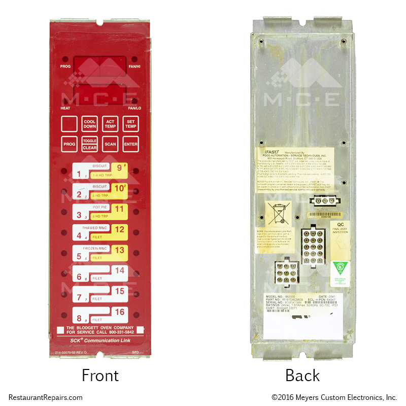 Repair - Blodgett KFC Oven Controller – MCE Restaurant Electronics Repairs